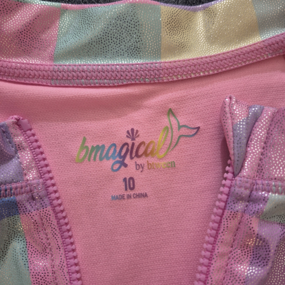 Magic Multicolor Checkered Kids Swim Rashguard - Picture 4 of 4